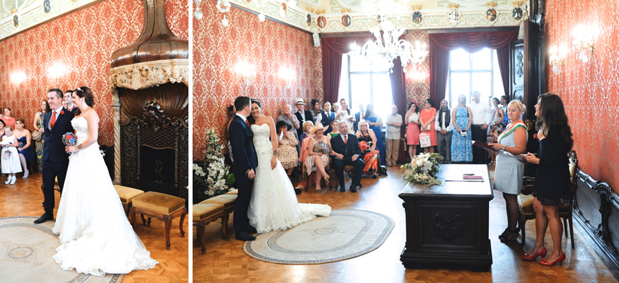 Civil ceremony in Budapest Castle, registry office