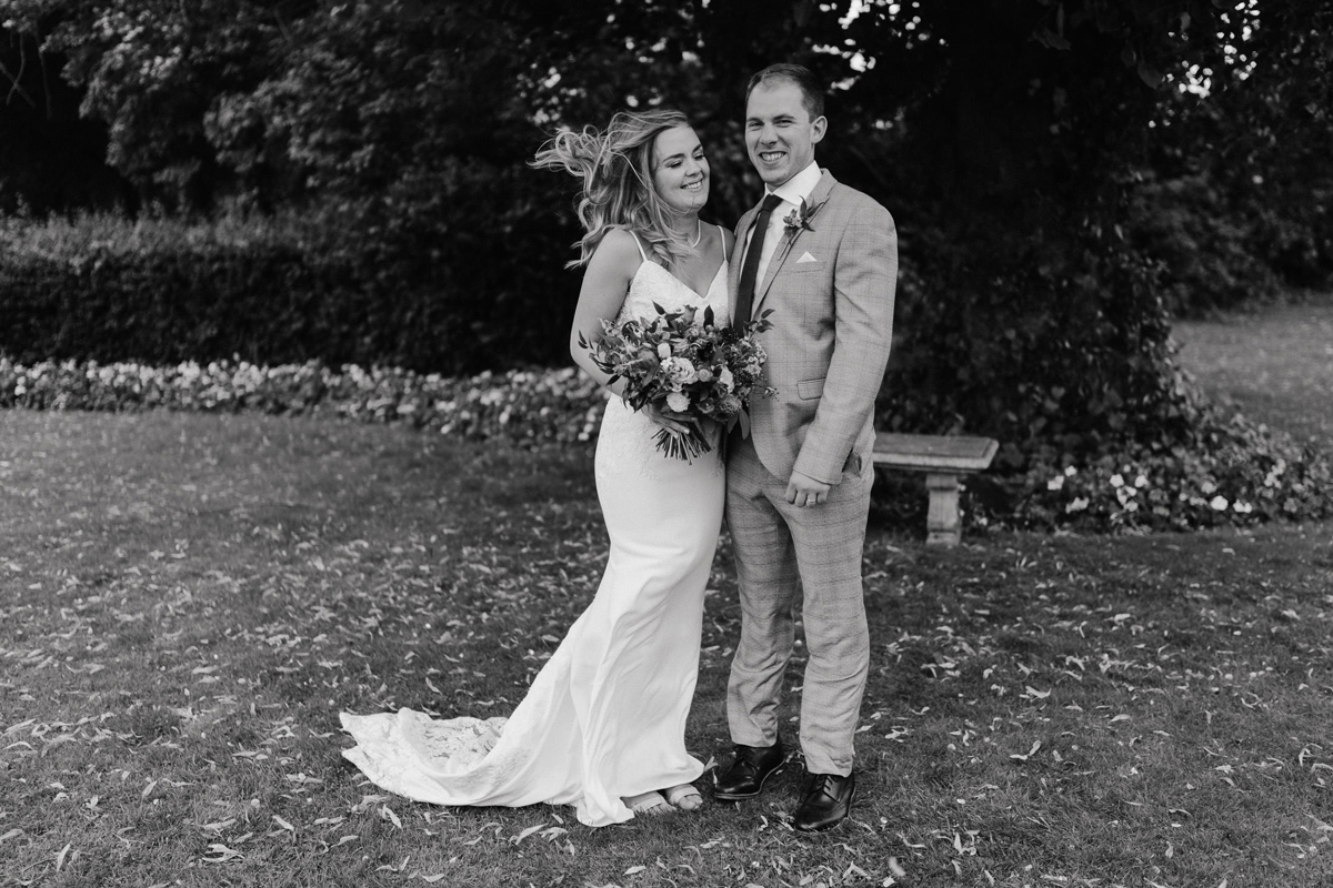 wedding couple at at the Loughborough registry Office