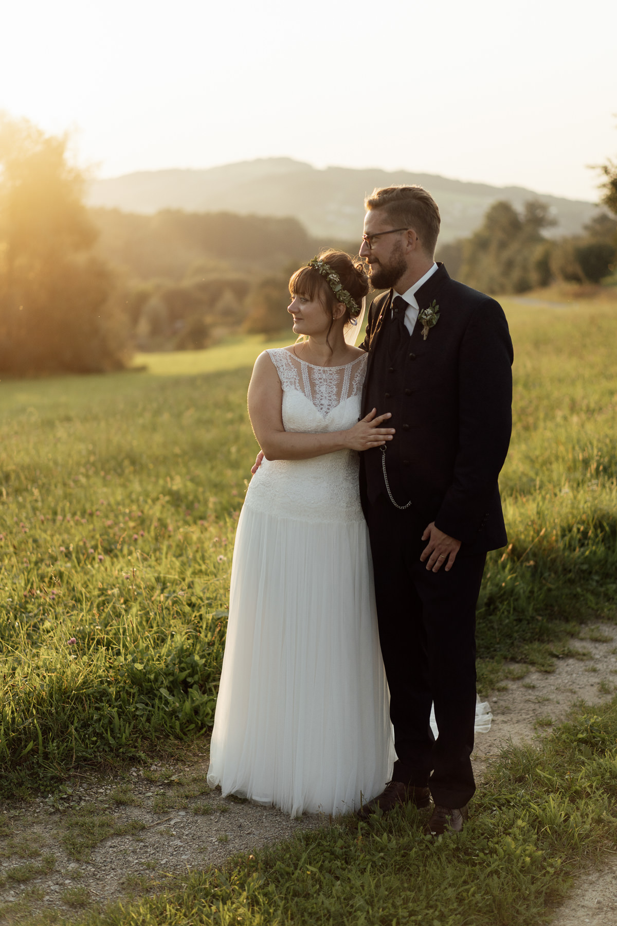 wedding couple portrait austrian Alps
