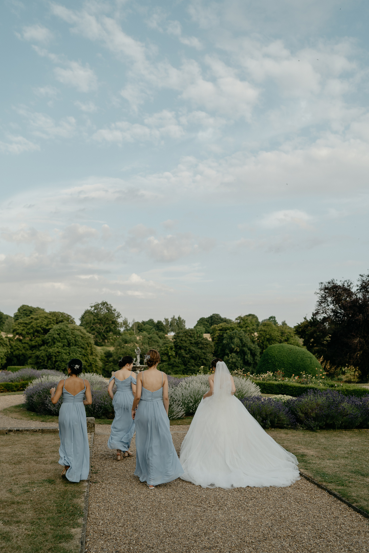 bridesmaids at a Castle in UK